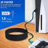 13.2 Ft PS5 Controller Charging USB C Cable Replace Charger Cable for PS5 Charging Station Dock, 90 Mins Fast Plug Charging Cord Compatible with Playstation 5/Xbox Series Wireless Remote Control Black
