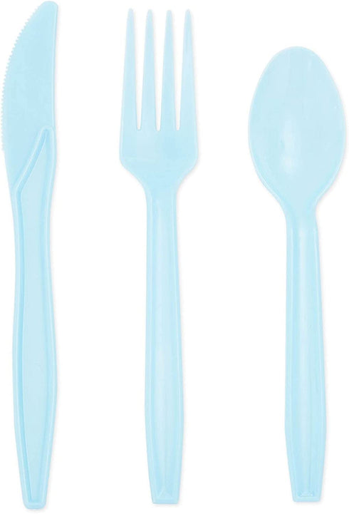 Elephant Baby Shower for Boys Theme Supplies, Birthday Party Decorations, Plates, Napkins, Cups & Cutlery (24 Guests,144 Pieces)