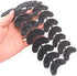 GOETOR Heel Plates 30 PCS Rubber Shoes Heel Taps Tips Repair Pad Replacement for Boots and Shoes with Nails (Black)