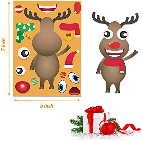 Christmas Stickers for Kids Christmas Party Favors for Kids Christmas Gifts for Kids Christmas Sticker Sheets Kids Classroom Rewards Christmas DIY Stickers for 24 Players