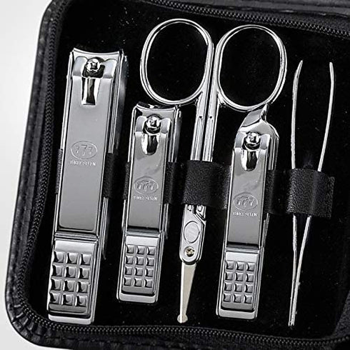 Korean Nail Clippers! World No. 1 Three Seven (777) Travel Manicure Pedicure Grooming Kit Nail Clipper Set (11 PCs). MADE IN KOREA, Since 1975