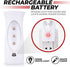 Amerelle LED Emergency Lights For Home Power Failure – Triple Function Power Failure Light and Plug In Flashlight Combo, With Rechargeable Battery – Be Snow Storm & Hurricane Ready (71134)