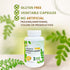 Organic Moringa 200 Capsules 100% Pure Leaves Powder Greens Powder Vegetable Capsules