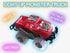 Light Up Monster Truck with Flashing LED Tires & Push N Go Friction for Easy Motion - Great Birthday Gift for Boys or Girls Ages 3+ - Ideal Party Favor or Carnival Prize