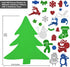 KATUMO Christmas Foam Stickers, 500Pcs Glitter Foam Stickers Self Adhesive Xmas Theme Shapes Stickers Christmas DIY Crafts Stickers for Christmas Party Decoration Classroom DIY Crafts Supplies