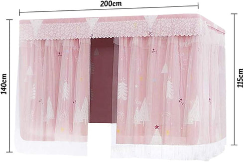 Dorm Bunk Bed Curtain Printed Blackout Curtain Single Bed Tent Curtain Student Cloth Shading Bed Canopy Spread Curtain Mosquito Net Student Sleep Privacy Protection Net Home Bunk Bed Screen