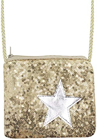 Kids Glitter Sequins Crossbody Purse Small Shoulder Bag Satchel for Boys Girls