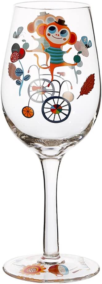 CHOOLD Sunflower Artisan Painted Wine Glass Flower Print Wine Glasses Lead-Free Glasses Goblet for Party Wedding Christmas Gift