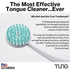 Peak Essentials | Tung Brush & Gel Kit | Tongue Cleaner for Adults | Tongue Scraper to Fight Bad Breath and Halitosis | Mouth Odor Eliminator | Fresh Mint | Made in America (Set of 1)