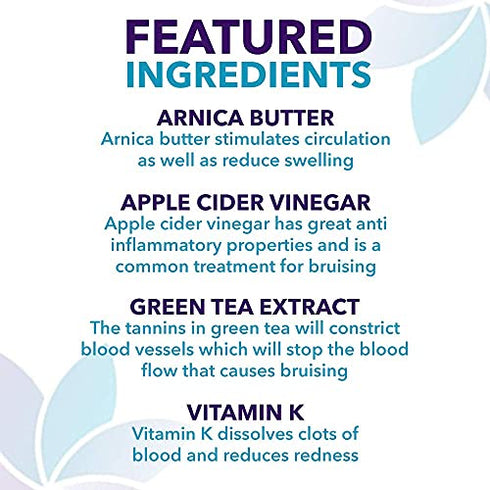 Diva Stuff Bruise Busting Treatment Cream, for Those Who Bruise Easily, with Arnica Butter, Lavender and Turmeric, All Natural, 4 oz