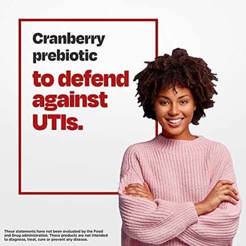 Cystex Urinary Health Maintenance Cranberry Prebiotic for UTI Protection – 7.6 oz Bottle – Defend Against UTI, Cranberry Supplement Helps Cleanse Urinary Tract with D-Mannose and Vitamin C