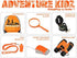 Adventure Kidz - Outdoor Exploration Kit, Children’s Toy Binoculars, Flashlight, Compass, Whistle, Magnifying Glass, Backpack. Great Kids Gift Set for Camping, Hiking, Educational and Pretend Play.