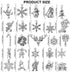 Konsait 120Pack Christmas Charms Bulk Antique Silver Pendants Christmas Pendant Accessory Mixed Craft Supplies Beads Pendants for Necklace Bracelet Jewelry Making Crafting and Christmas Ornaments