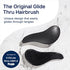 Crave Naturals Glide Thru Detangling Hair Brush for Adults & Kids Hair - Detangler Brush for Natural, Curly, Straight, Wet or Dry Hair - Hairbrush for Men & Women - 1 Pack - Black
