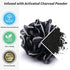 Shower Loofah Sponge Bath puff Large 75g XL for Women Men Kids Soft Mesh Pouf Body Scrubber Gentle Exfoliating shower Ball Buff Luffa with Bamboo Charcoal for Silky and Smooth Skin Cleansing 3pack