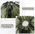 BeeGreen Moss Green Laundry Backpack Bag w Adjustable Shoulder Straps String Closure College Dorm Room Essentials Sturdy Laundry Hamper Portable w Handle XLarge Ripstop for Traveling