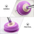 DOITOOL Toilet Plunger Toilet Bowl Cup Rubber Toilet Plunger with Long Handle Bathroom Toilet Bowl Plunger Cleaning Accessory Purple