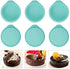 6-Pack Silicone Cake Molds 4 Inch Round Silicone Cake Pans Green Baking Pan Set Silicone Baking Mold DIY Rainbow Cakes and Round Resin Coaster Molds, 0.8 Inch Deep (Green)