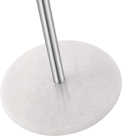 KES Paper Towel Holder Kitchen Standing Paper Towel Roll Holders with Natural Marble Base for Standard or Jumbo-Sized Rolls Brushed Finish, KPH100-2