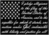 American Flag Pledge of Allegiance Vinyl Truck Window Sticker Decal (10"x20")