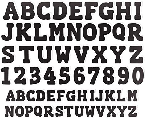 ArtSkills Paper Poster Letters and Numbers for Projects and Crafts, 4" and 2.5", Black, 150 Pieces