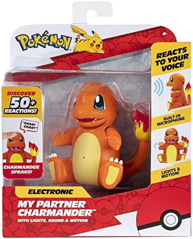 Pokemon Electronic & Interactive My Partner Charmander- Reacts to Touch & Sound, Over 50 Different Interactions with Movement and Sound - Dances, Moves & Speaks - Gotta Catch "˜Em All