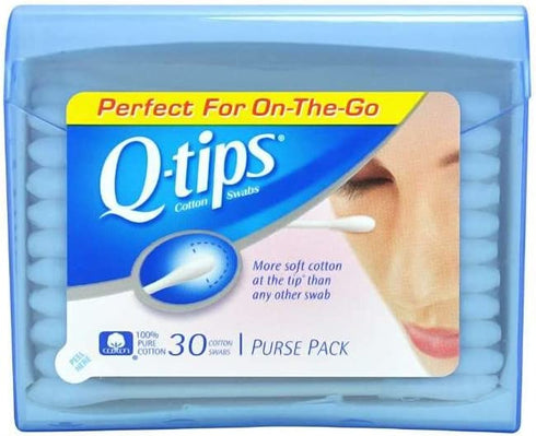 Q-tips Swabs Purse Pack, 30 Each (Pack of 5)