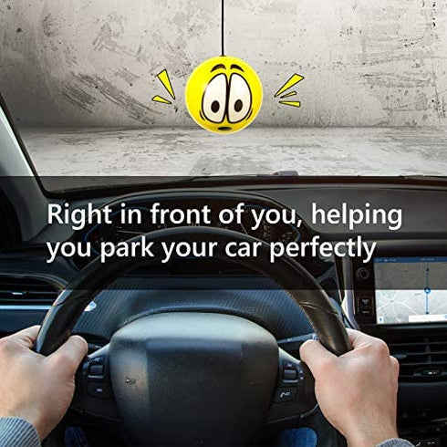 Double Garage Parking Aid Tennis Garage Ball Parking Ball Guide System Car Stop for Garage Parking Assist Ball Includes retracting Ball Sensor Assist Solution Garage Parking Indicator (6 Pieces)