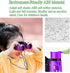 Binoculars for Kids, Best Gifts Toy Binoculars for 3-12 Years Boys Girls and Toddler,High-Resolution Real Optics Rubber Kids Binoculars Shockproof Folding for Travel, Camping, Birding (Purple)