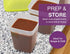 Arrow Home Products 1.5 Pint Freezer Food Storage Containers with Lids, 8 Pack - USA Made Reusable Freezer Containers for Food Storage - Prep, Store, Freeze -BPA Free, Dishwasher Safe, 3 Cups, 8 Pack