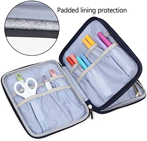 Yarwo Carrying Bag Compatible with Craft Accessories, Organizer Case for Craft Pen Set and Basic Tool Set Storage, Owls Pattern, Bag Only