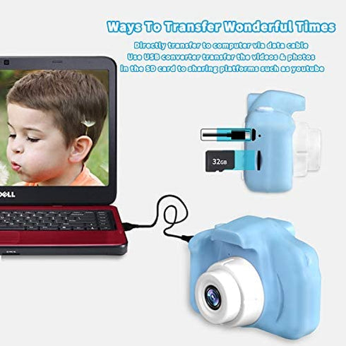 SZREDU Kids Camera for Girls Boys,Digital Video Camera for Children,Toy Camera for 3 4 5 6 7 8 Year Old Birthday