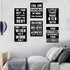 HOMANGA Motivational Wall Art Posters, Positive Office Decor Art Prints, Set of 6, Inspirational Quote Wall Decor for Bedroom Teen Boy Office Living Room, Canvas Posters 8x10 Inch Unframed