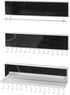 J JACKCUBE DESIGN Wall Mounted Hanging Jewelry Organizer Necklace Holder with 28 Jewelry Hooks for Earrings and Bracelets and Rod- MK610A