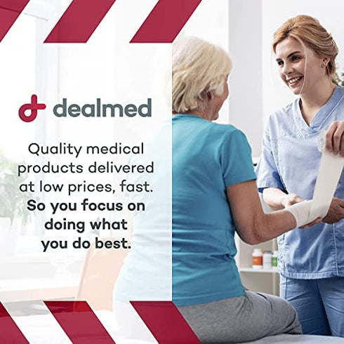Dealmed 2" Elastic Bandage Wrap with Self-Closure – 10 Elastic Bandages, 5 Yards Stretched Compression Bandage Wrap, Wound Care Product for First Aid Kit and Medical Facilities