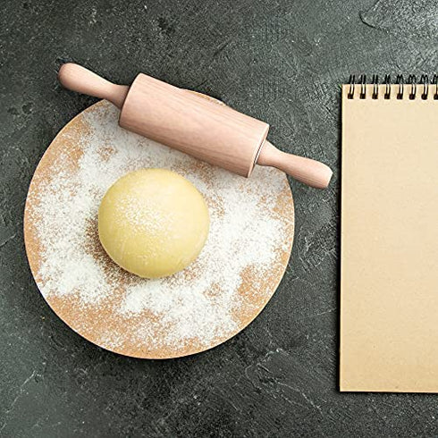 HelferX 9 inch Small Wooden Rolling Pin for Baking
