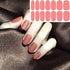 WOKOTO 20 Sheets Solid Color Nail Polish Strips Stickers Self-Adhesive Stick On Gel Nail Strips Full Nail Wraps for Women Nails Art with Nail File