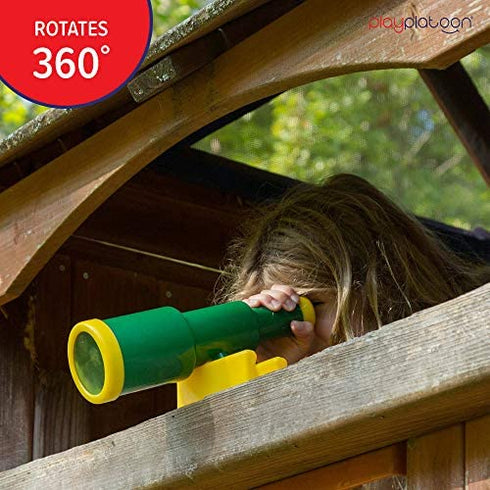 Playground Pirate Telescope for Kids - Plastic Accessory for Jungle Gym, Swing Set, Playhouse, Playset, Backyard Swing Set - Green Pirate Ship Telescope for Kids