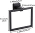 Matte Black Towel Ring SUS 304 Stainless Steel, FadimiKoo Hand Towel Holder for Bathroom, Square-Shape