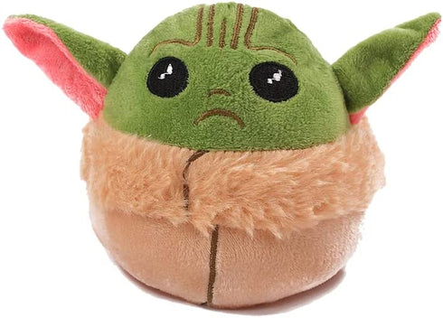 Baby Yoda Reversible Plushie Toys Baby Yoda Plush Squishmallow Double-Sided Flip Baby Yoda Stuffed Animal to Show Daily Mood(High 17cm)