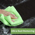 SURPRISE PIE Microfiber Cleaning Cloths 400 GSM Thick Soft Lint Free 12"x12" 6 Pack Green Blue and Orange Reusable Kitchen Towels Dust Cloth Rags for Window Car House Boat Furniture