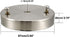 uxcell Retro Ceiling Light Plate Pointed Round Base Chassis Disc Pendant Accessories 97mmx20mm Silver Tone w Screw 3pcs