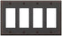 Amerelle Manhattan Quadruple Rocker Cast Metal Wallplate in Aged Bronze
