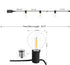 Bomcosy Patio Lights - Outdoor String Lights 30FT Smart Globe String Lights with Waterproof Shatterproof 15+1(Spare) G40 Led Bulbs, 2.4GHz Wi-Fi & Alexa Control Hanging Lights for Garden, Backyard