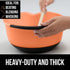 Gorilla Grip Mixing Bowls Set of 3, Slip Resistant Rubber Bottom, Nesting Baking Bowl, Soft Handle, Easy Pour Spout, Electric Mixer and Dishwasher Safe, Kitchen Essentials, 5, 3 and 1.5 QT, Sherbet