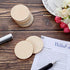 Boao 100 Packs 2 Inch Round Disc Unfinished Wood Circle Wood Pieces Wooden Cutouts Ornaments for Craft Supplies, Decoration, Laser Engraving Carving