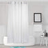 White Shower Curtain, 3D Hook Free Water Repellent PEVA Shower Curtain Liner Washable,72x74 inch