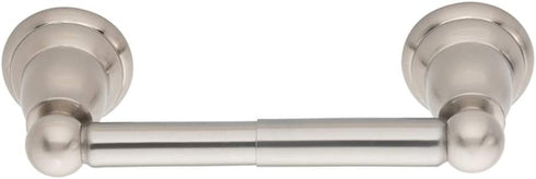 Amazon Basics AB-BR834-SN Classic Standard Toilet Paper Holder, Spring, Satin Nickel
