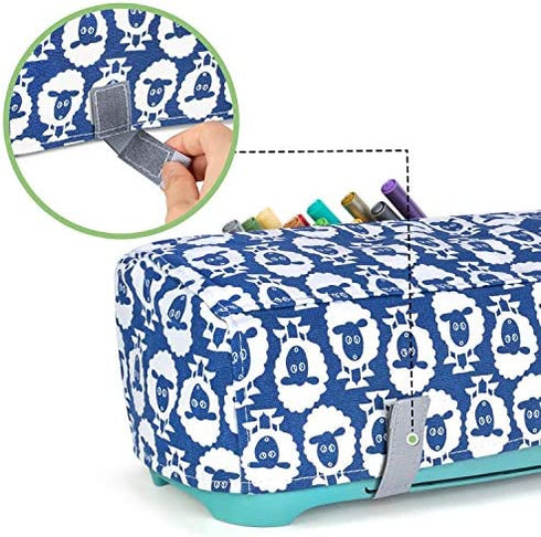Luxja Dust Cover Compatible with Cricut Explore Air and Explore Air 2, Cover with Back Pockets, Sheep