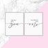 Set of 2, I Belong with You You Belong with Me, Bedroom Quote Print, Minimalist Wall Art, Bedroom Poster, Modern Nordic Art, Home Decor, Bedroom Wall Art, 11x14inch Unframed